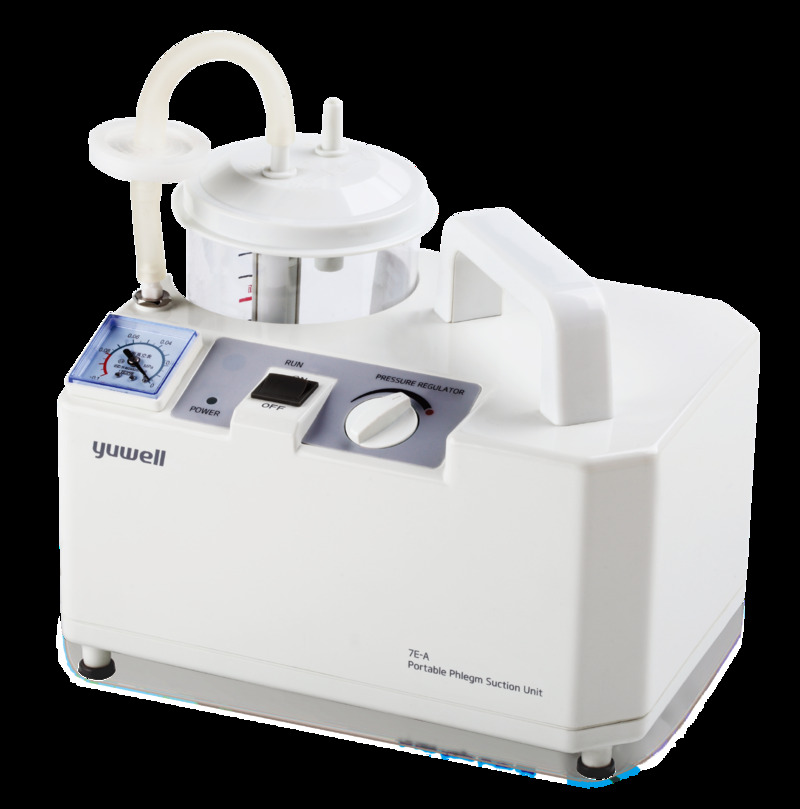 Sputum Machine Yuwell Sputum Suction Machine 7E-A Plastic Portable Medical High ...